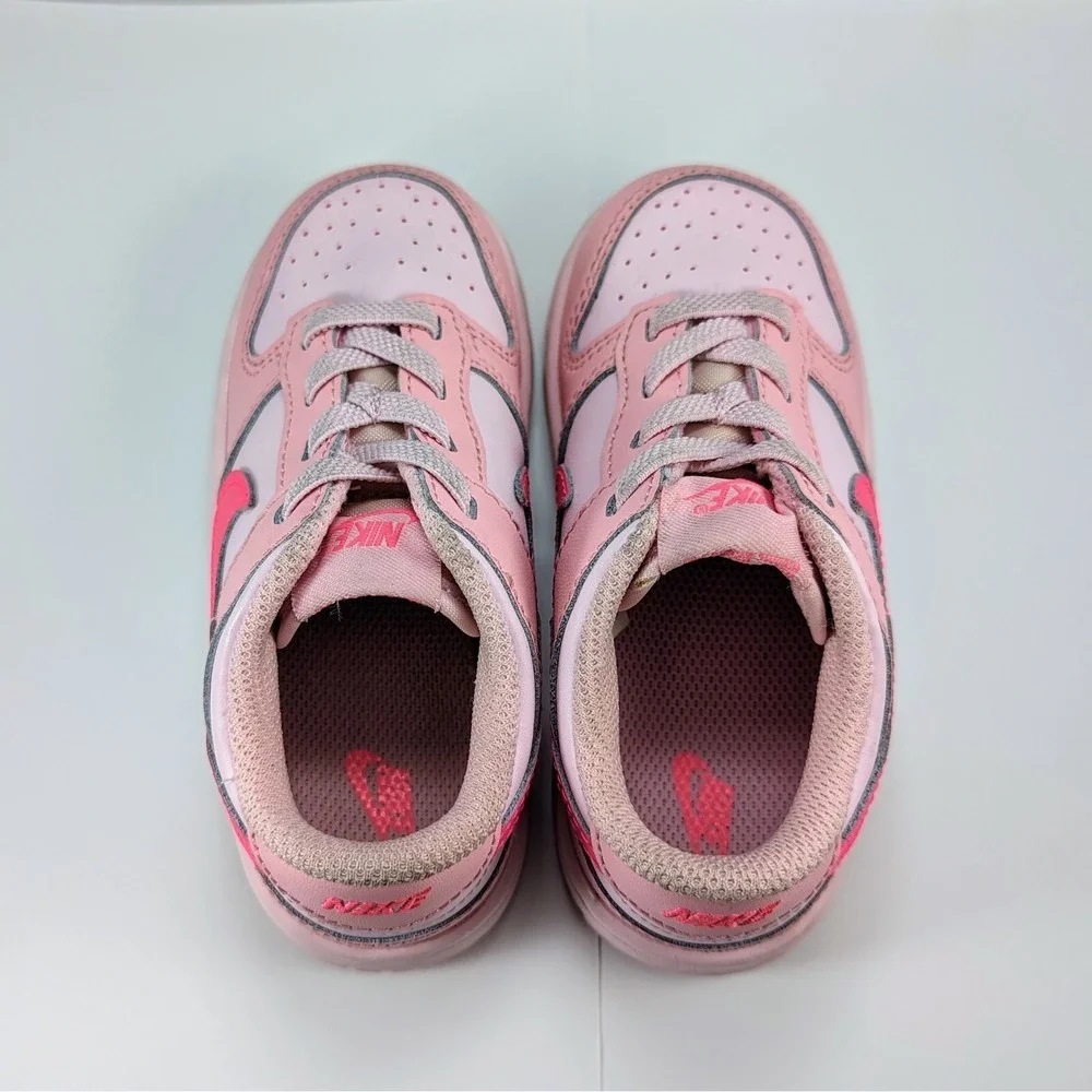 Nike Dunk Low Triple Pink (TDE) DH9761-600 SIZE 8C TODDLER Worn‎ Once